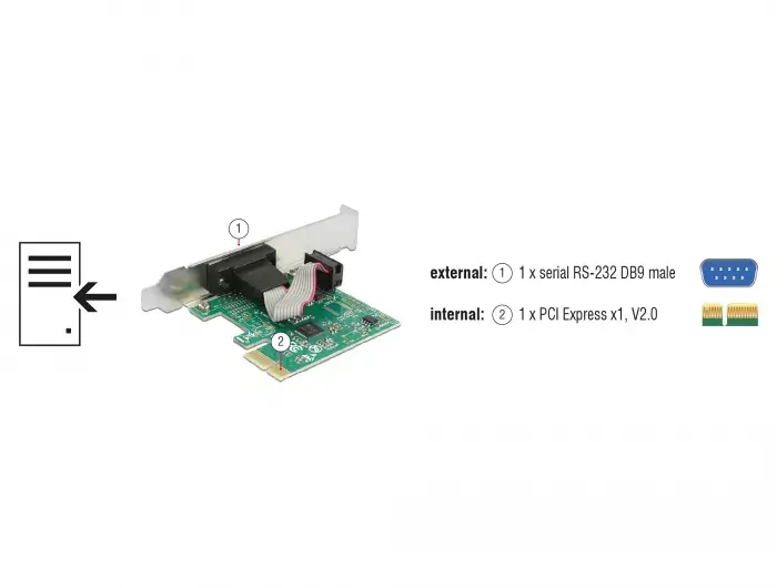 Iekšējais RS-232 adapteris DeLOCK 89948 Photo 4