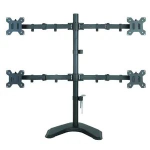 Monitor stand TECHLY ICA-LCD-2540, freestanding desk mount for up to 27" (68.6 cm), 40 kg, VESA 75x75–100x100, black