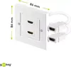 GOOBAY HDMI wall socket 2×HDMI gold-plated Photo 3