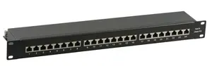 EFB Elektronik 37666SW.1M 24-Port Cat6a RJ-45 Patch Panel 1U