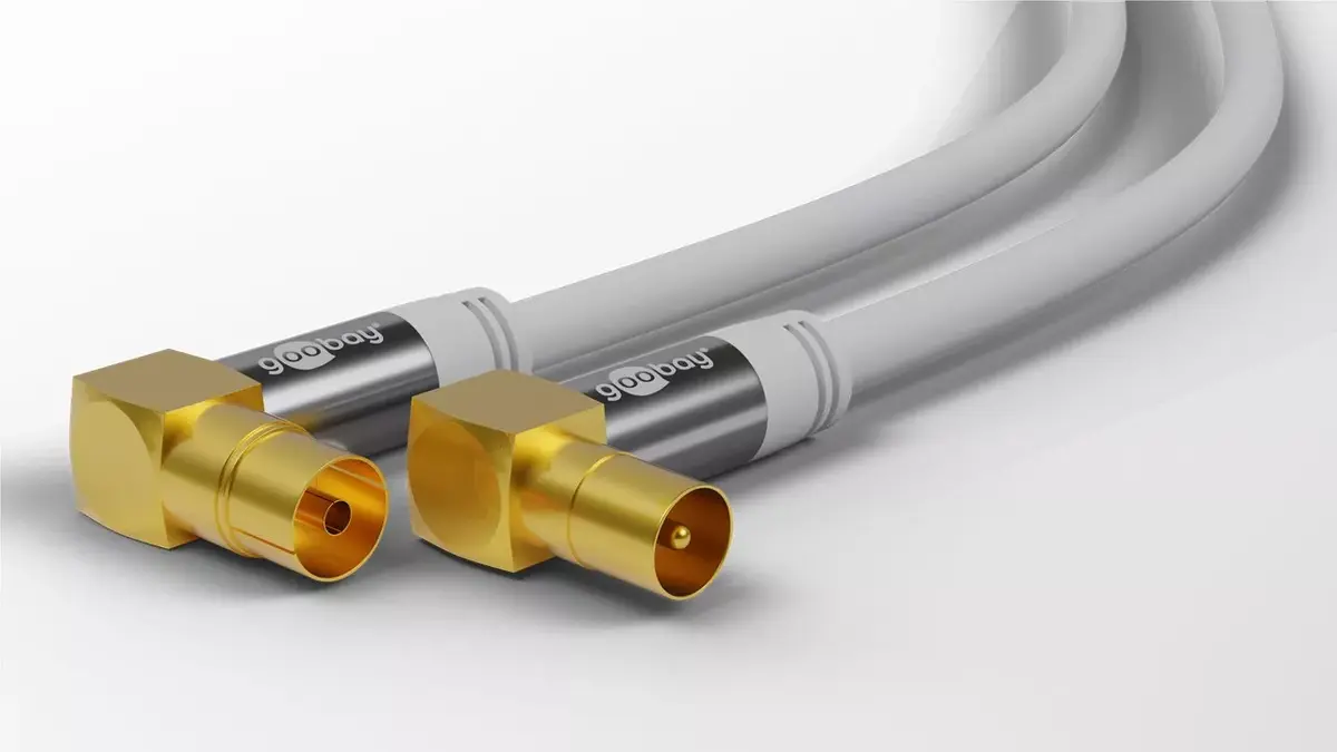 Coaxial cable GOOBAY 70411 — 1 m, male to female Photo 2