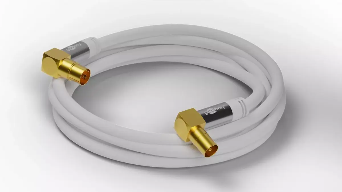 Coaxial cable GOOBAY 70411 — 1 m, male to female Photo 3
