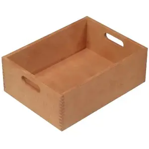 Storage box KESPER 18510 — rectangular beech wood, 400×130 mm