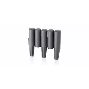 Garden edging Palisada by Prosperplast model IPAL, grey, length 2700 mm, heights 240/155 mm