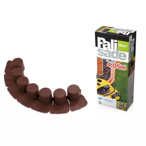 Garden edging strip Prosperplast IPAL7 — plastic, brown, 60 mm height, 4050 mm length
