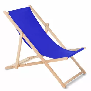 Шезлонг садовый GreenBlue GB183, тёмно‑синий, с регулируемой спинкой, уличное раскладное кресло