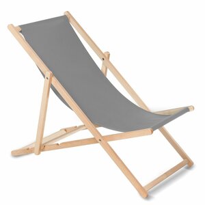 Wooden chair made of quality beech wood with three adjustable backrest positions Grey colour GreenBlue GB183
