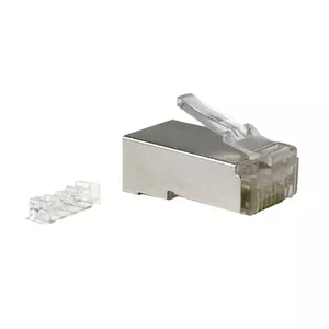 A-LAN WT107 RJ45 vīriešu taisns metāla savienotājs, pelēks, 100 gab.