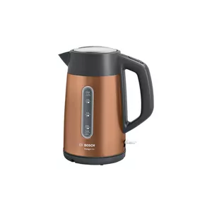 Electric kettle Bosch TWK4P439 1.7 L 2400 W stainless steel, 360° base, copper accents