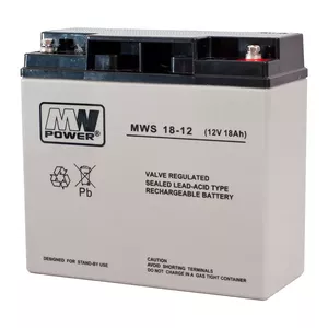 UPS battery Sealed Lead Acid MW Power MWS 18-12