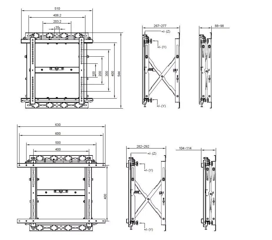 TV sienas stiprinājums Equip 19"-55" Push-In Pop-Out Photo 5