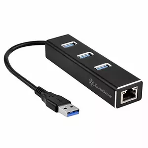 USB-хаб SILVERSTONE SST-EP04 — 3 порта USB 3.0 с адаптером Gigabit Ethernet