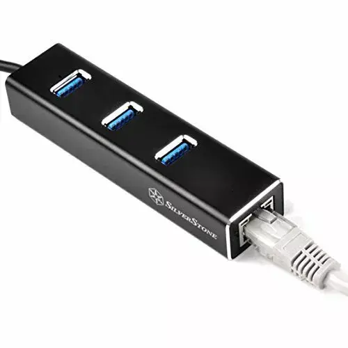 SILVERSTONE SST-EP04 USB-хаб — 3× USB 3.0 + Gigabit Photo 6