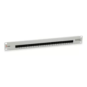 Patch Panel Equip 25-Port Cat.3 RJ45 ISDN Light Grey