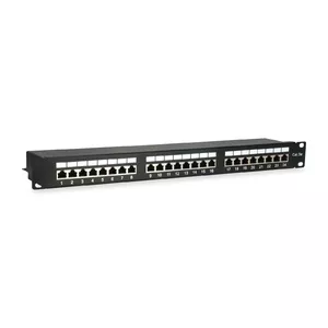 Patch Panel Equip 24-Port Cat.5e Shielded Black