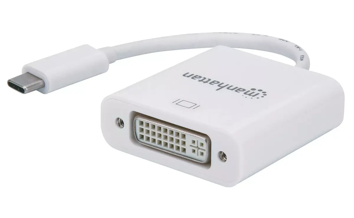 Manhattan USB-C uz DVI-D pārveidotāja kabelis