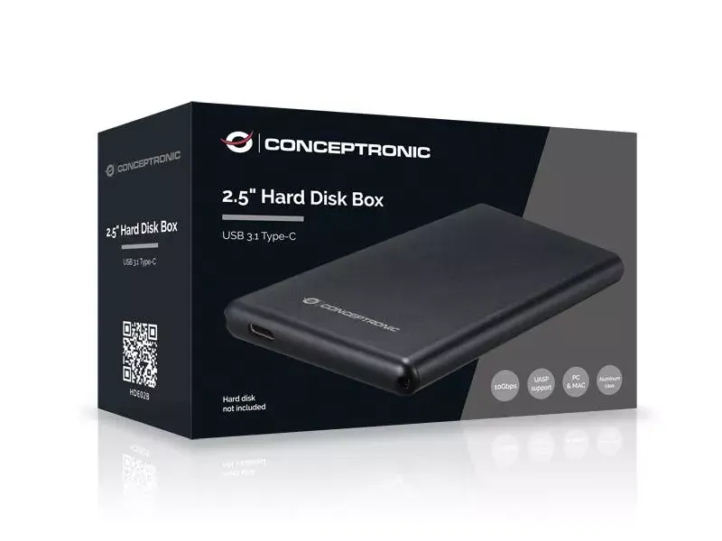 HDD korpuss Conceptronic 2.5" Hard Disk Box USB 3.1 Type-C Photo 3