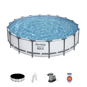 Framed Pool Bestway Steel Pro 5.49 m x 1.22 m — Round, Capacity 23,062 L, Pump 5,600 L/h, Height 1.22 m