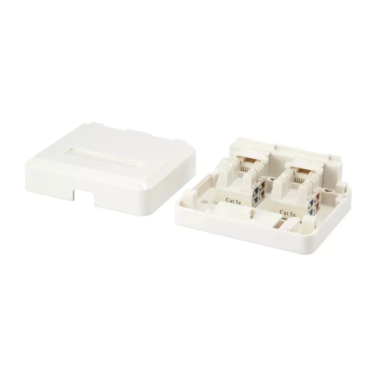 2-Port Keystone Jack Virsmas Montāžas Kaste Equip 125124 Photo 3