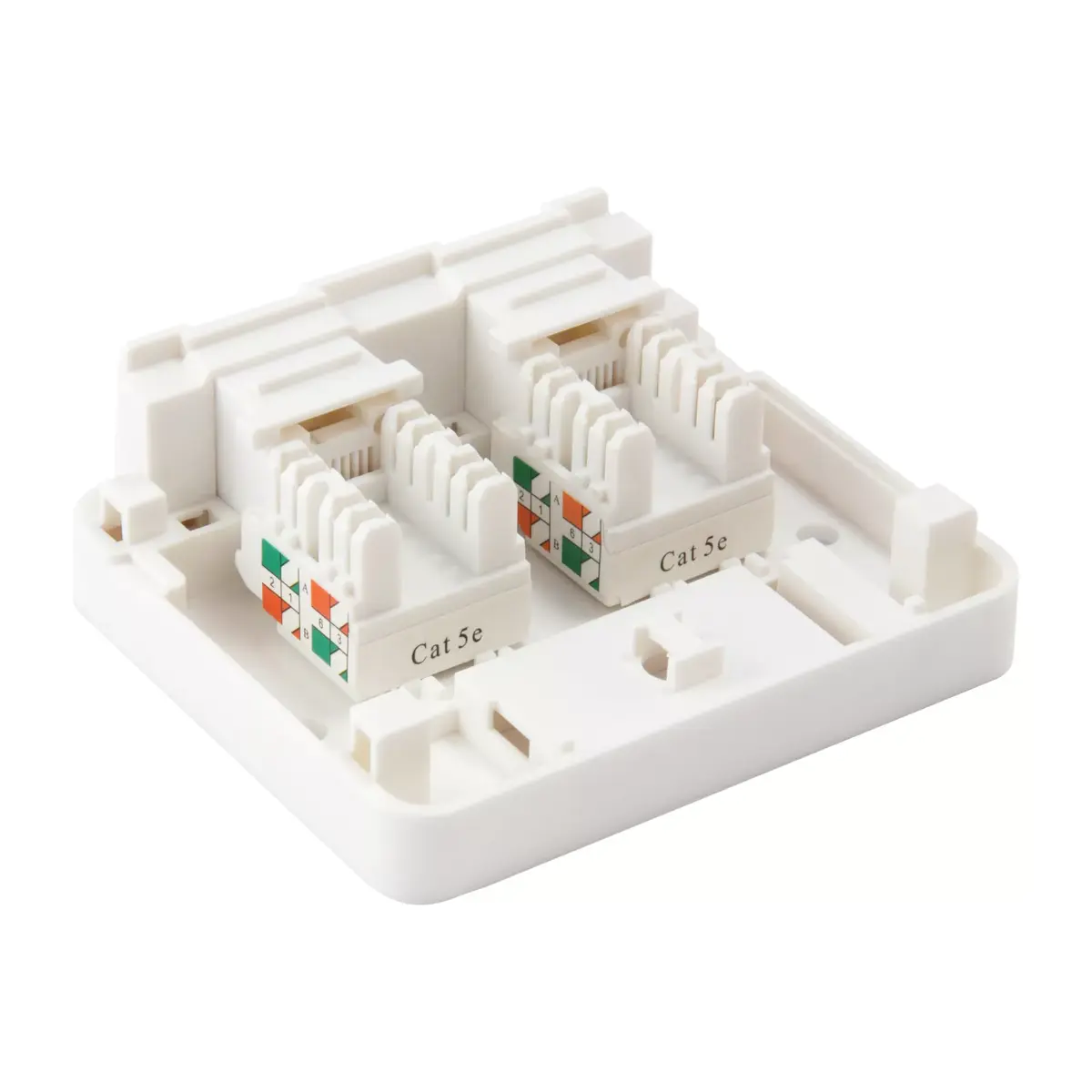 2-Port Keystone Jack Virsmas Montāžas Kaste Equip 125124 Photo 4