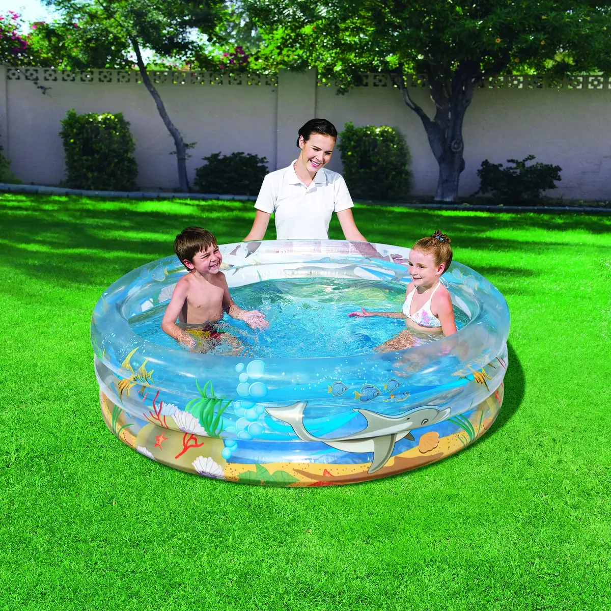 Piepūšamais baseins Bestway Transparent Sea Life Φ1,5×H53 cm Photo 3