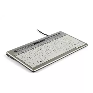 BakkerElkhuizen S-board 840 клавиатура USB QWERTY Американский английский Светло-серый, Белый