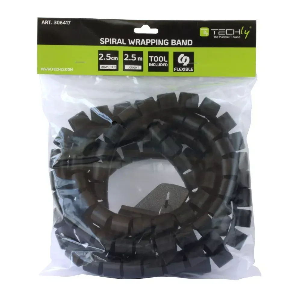 Apvalka kabeļu komplekts TECHLY ISWT-KIT-BK Photo 2