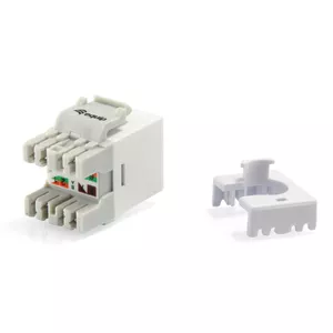 Keystone Jack Equip Cat.6 Unshielded Slim Type White