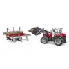 Traktora modelis BRUDER Massey Ferguson + priekšējais iekrāvējs Photo 2