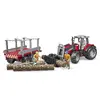 Traktora modelis BRUDER Massey Ferguson + priekšējais iekrāvējs Photo 3