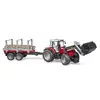 Traktora modelis BRUDER Massey Ferguson + priekšējais iekrāvējs Photo 5