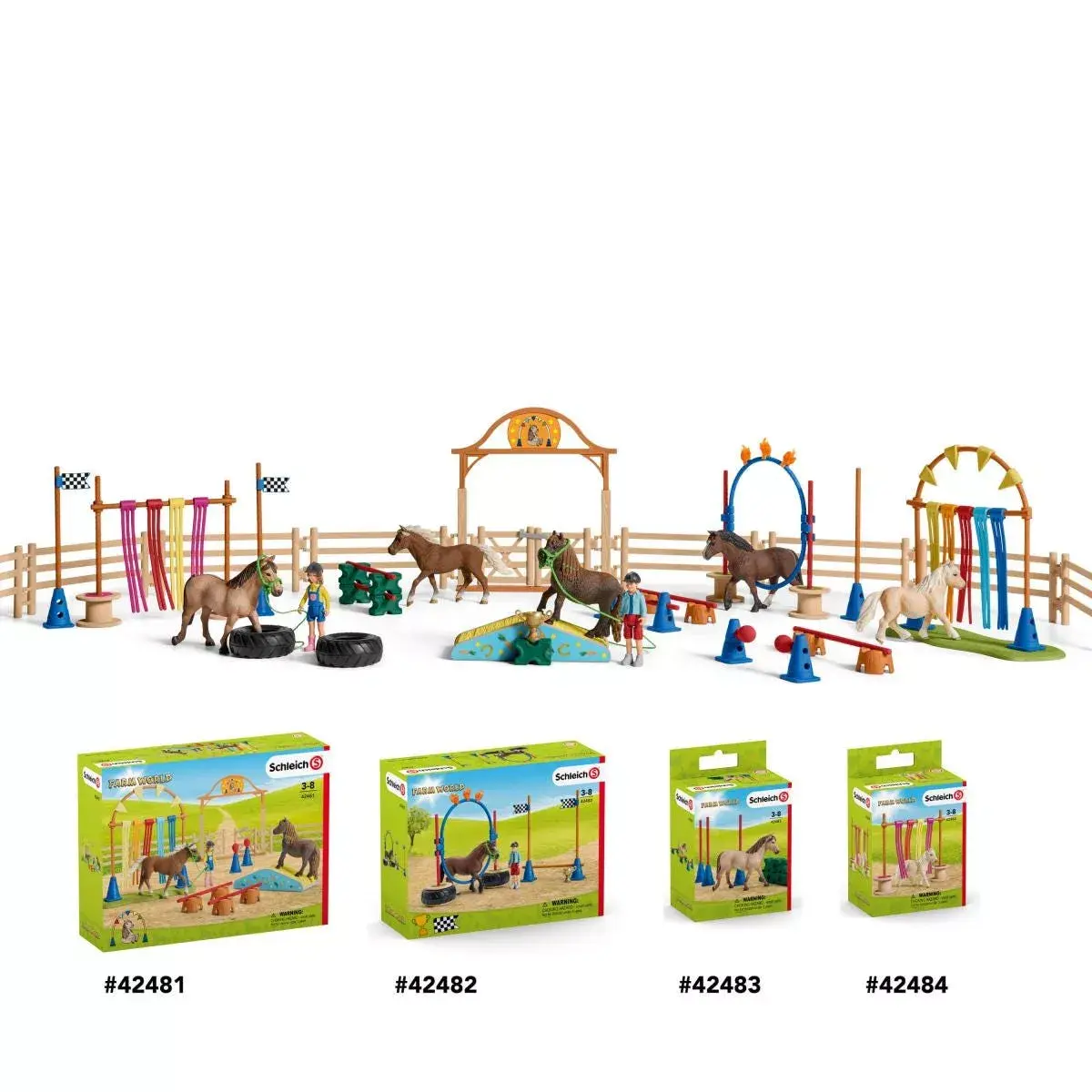 Соревнование по ловкости пони Schleich FARM WORLD 42482 Photo 7