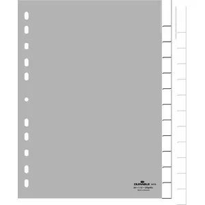 Blank tab index Durable 6410-10 Polypropylene (PP) Grey