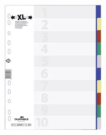 Numeric tab index Durable 674727 Photo 2