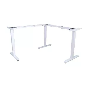 Table frame Equip ERGO L Shaped Electric Sit-Stand Desk Frame Triple Motor White