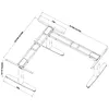 Table frame Equip ERGO L Shaped Electric Sit-Stand Desk Frame Photo 7