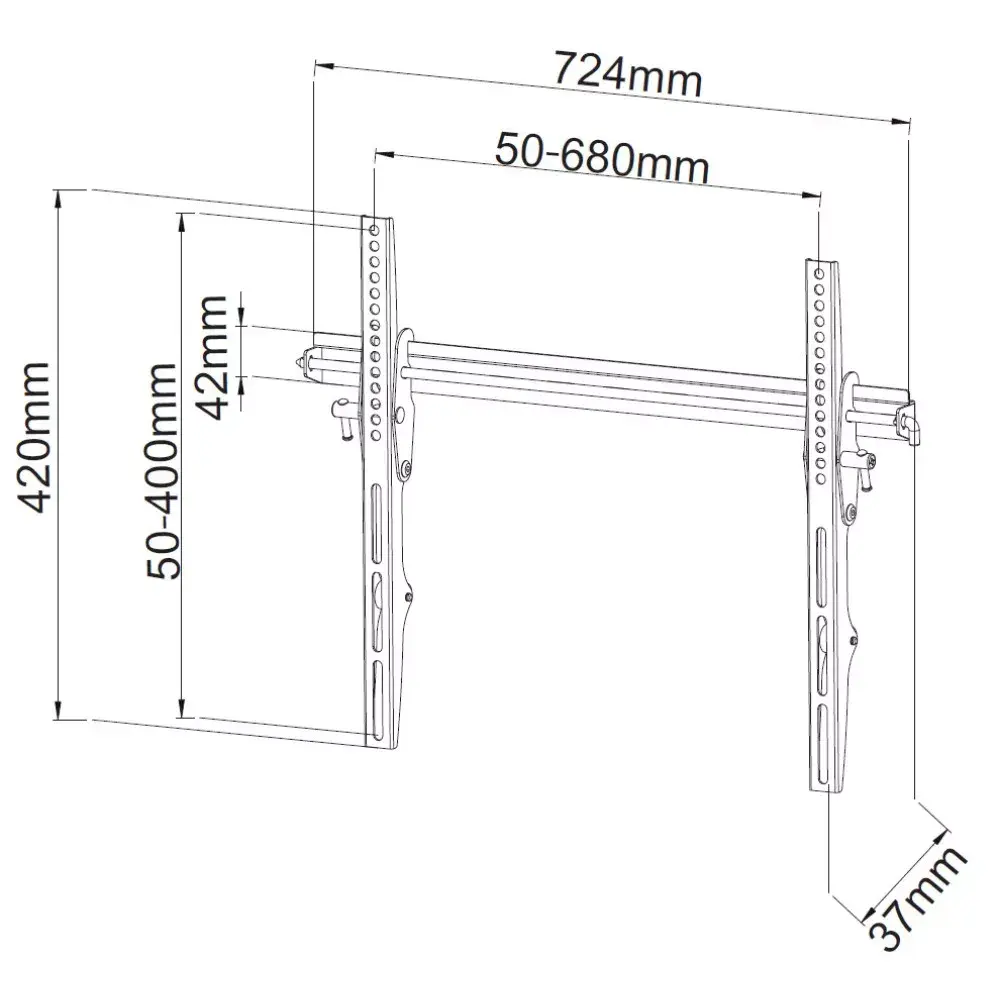 TECHLY ICA-PLB-133LTY sienas stiprinājums 40–65" Photo 3