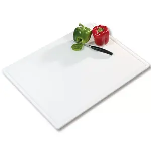 Cutting board KESPER 30061 — rectangular plastic, white, 605×455×12 mm