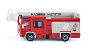 Масштабная модель пожарной машины Siku Magirus Multistar TLF, литая металлическая (MPN 1749)