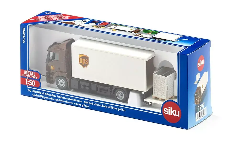 Siku MAN truck 1:50 box body with tail lift Photo 7