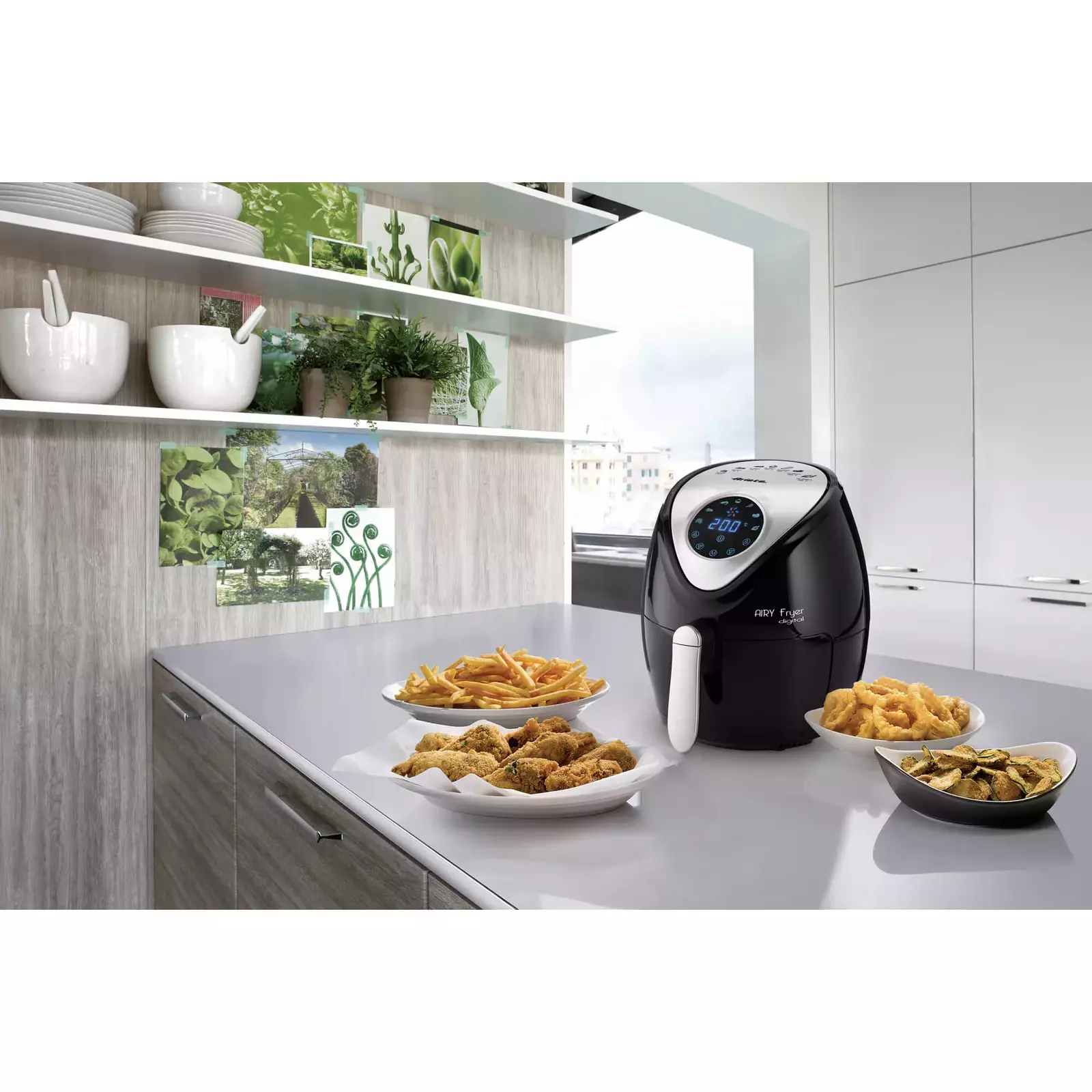 Air Fryer 2 Liter Ariete Airy Fryer Compact Black : : Home &  Kitchen