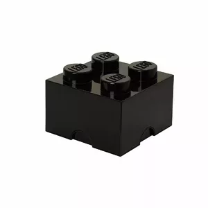 Storage Brick от room copenhagen RC40031733 — чёрный пластиковый ящик для хранения LEGO-совместимых деталей