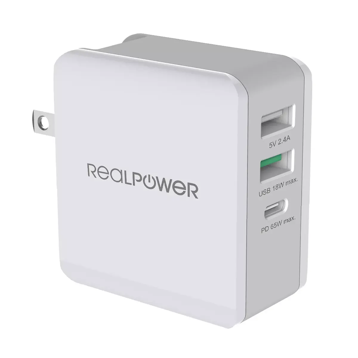Зарядное устройство Indoor RealPower DeskCharge-65 Travel Photo 5
