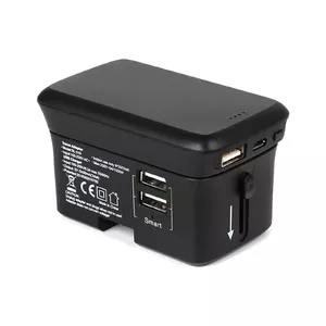 RealPower TravelCharge-4k Универсальная Черный USB Беспроводная зарядка Для помещений, Вне помещения