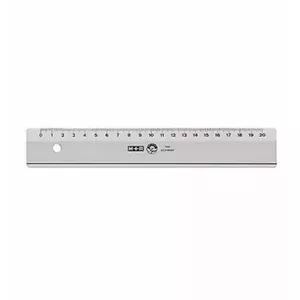 Möbius+Ruppert 1020 - 0000 Desk ruler 200 mm Polystyrene Transparent 1 pc(s)