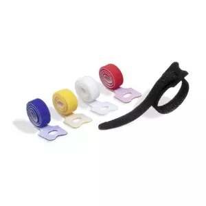Kabeļu saite Durable Cavoline Grip Tie ar āķi un cilpu, dažādas krāsas, 5 gab.