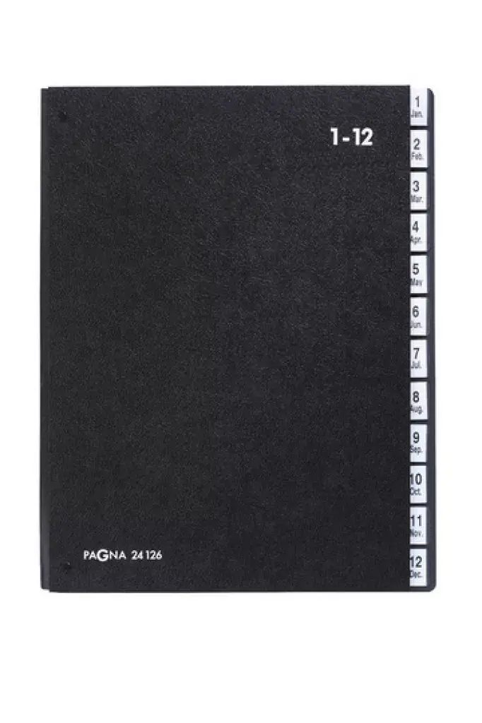 Šķirotāja grāmata Pagna 24441-04 Melna A4