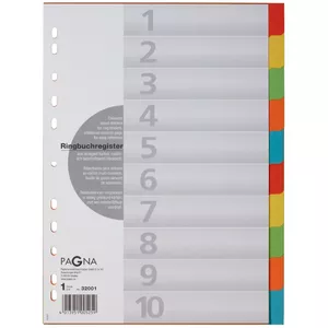 Pagna 32001-20 tab index Numeric tab index Cardboard Multicolour