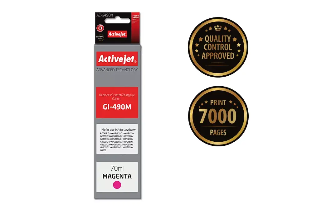 ActiveJet AC-G490M compatible ink cartridge, Magenta Photo 2