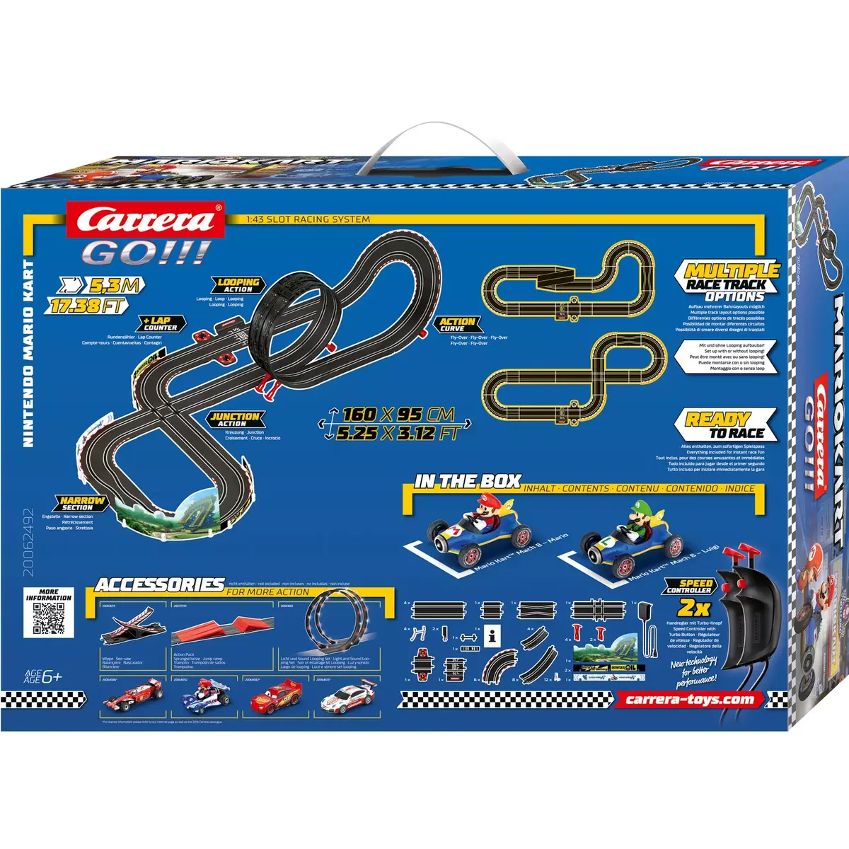 Transporta un trases komplekts Carrera RC Nintendo Mario Kart Mach 8 Photo 2